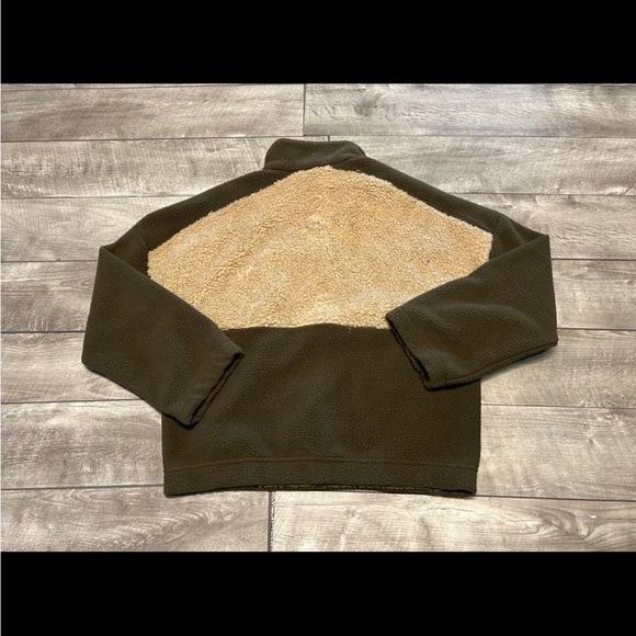 Columbia Sportswear Mens Sherpa Fuzzy Brown Pullover Jacket Coat Size Large - Picture 7 of 9